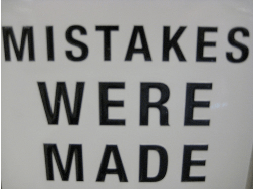 Mistakes Mistakes